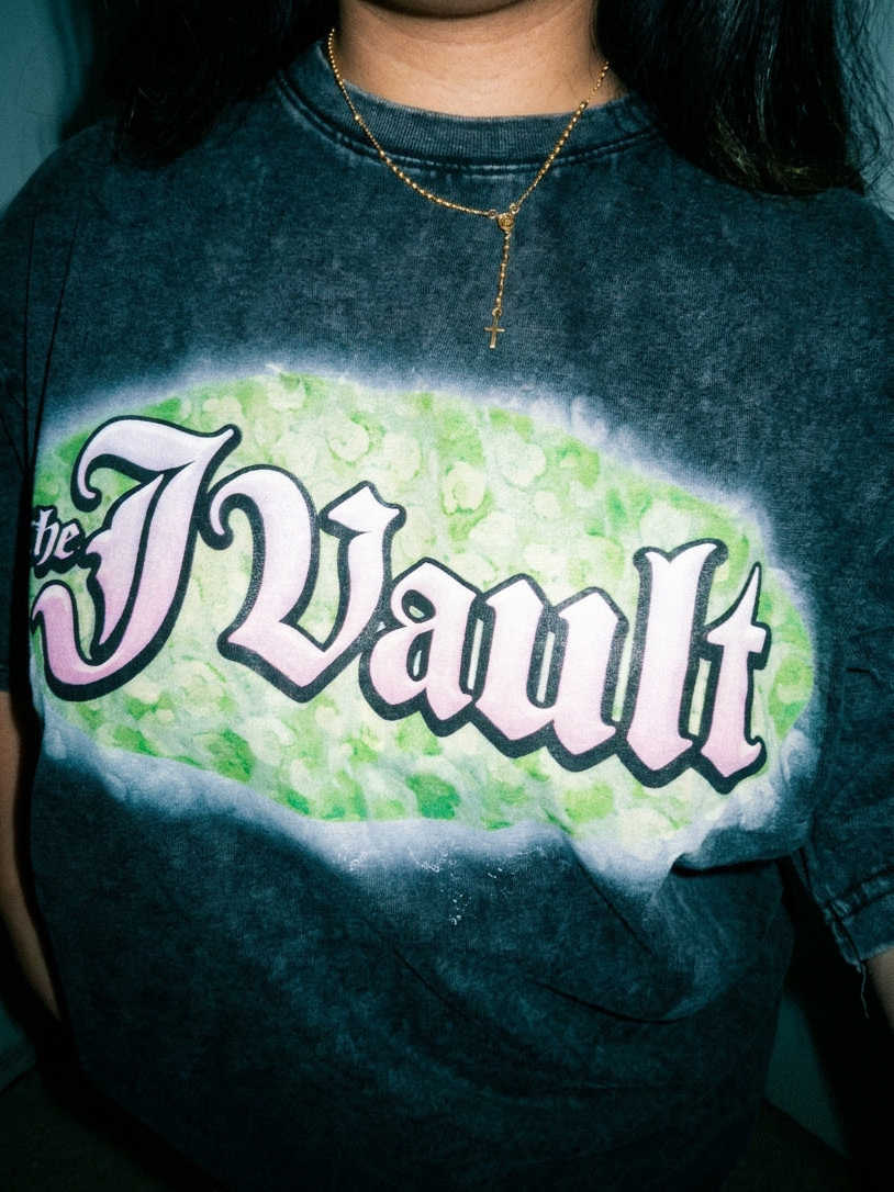 JVAULT Acid Wash Logo T-Shirt