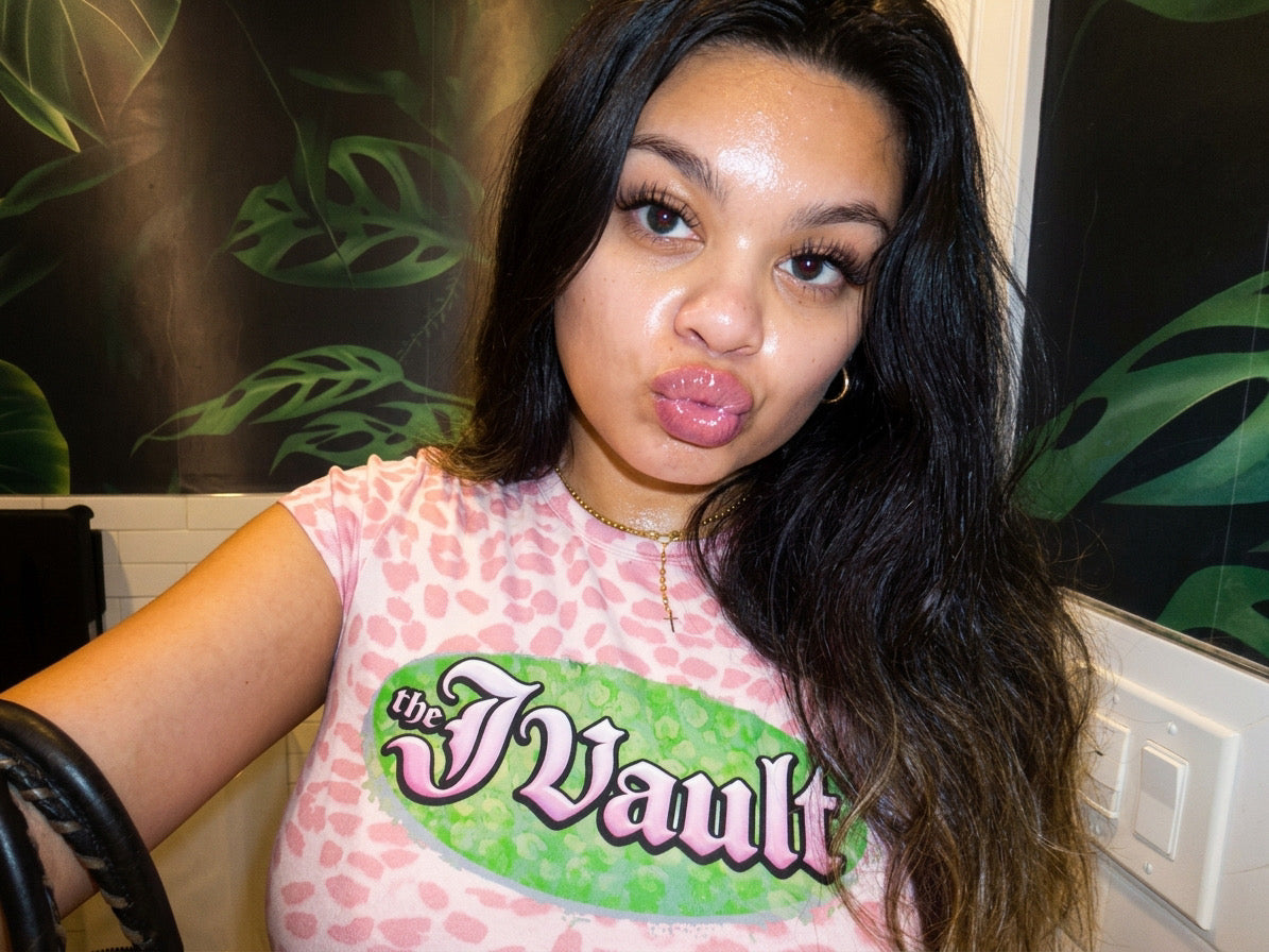 Babygirl Leopard Logo Tee